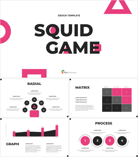 Squid Game Theme simple Google Slides to PowerPoint_22 slides