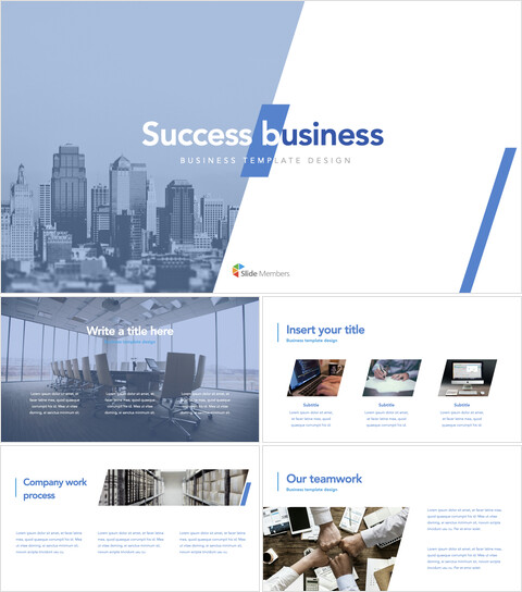 Success Business template keynote free_35 slides