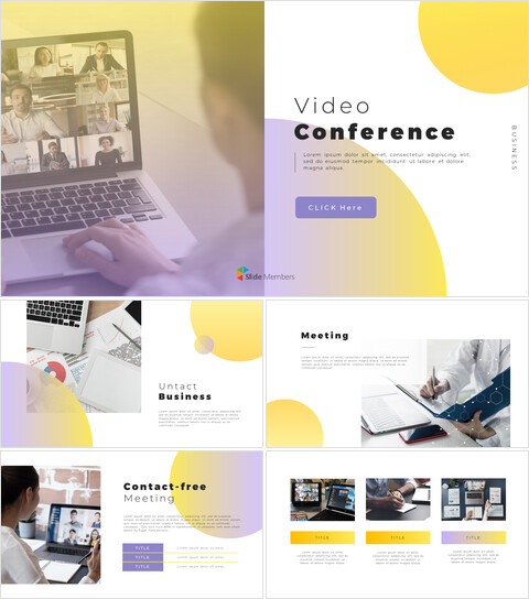 Video Conference Google PPT Templates_40 slides