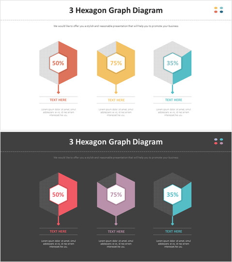 3 Hexagon Graph Diagram_2 slides