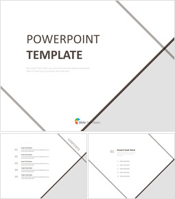 Google Slides Free - Tilted Gray Lines