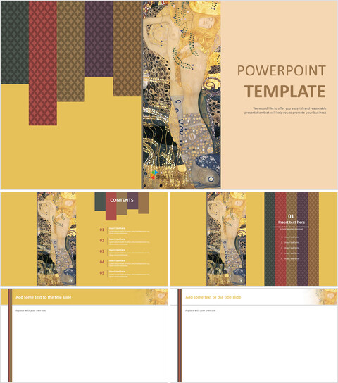 古斯塔夫·克里姆特（Gustav Klimt） - 免费PowerPoint样本_6 slides