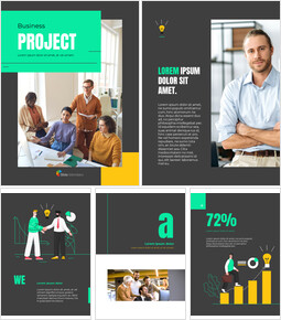 Business Project Illustration power point powerpoint_26 slides