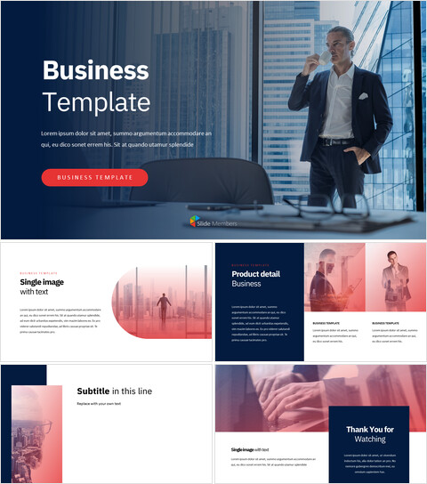 Business Template Google Slides_5 slides