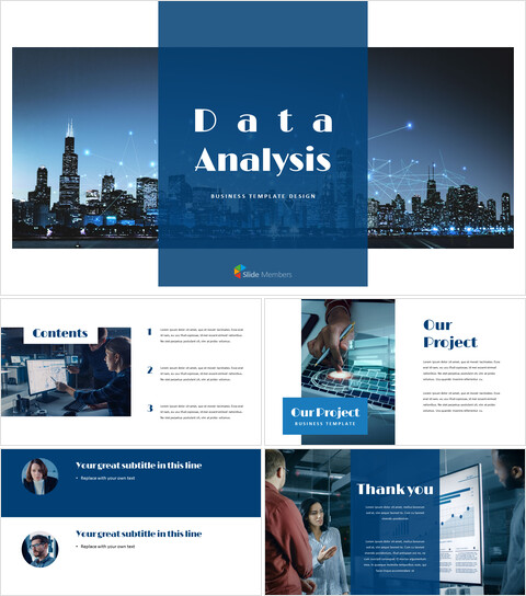 Datenanalyse - Einfache Google Slides-Vorlagen_5 slides
