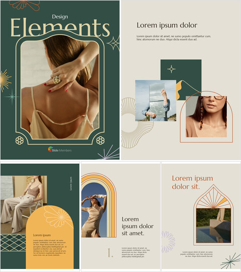 Design-Elemente-Paket Google Slides-Themen_27 slides