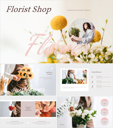 Florist Shop Simple Google Templates_35 slides