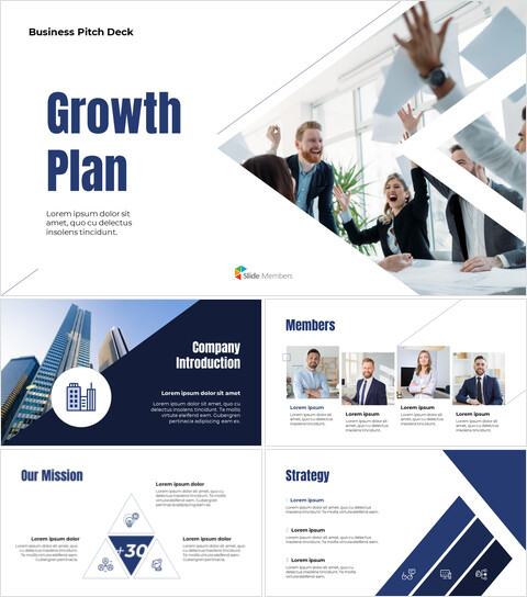 成长计划 Pitch Deck PowerPoint 动画模板_13 slides