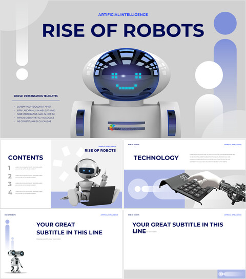 L\'ascesa dei robot Google Slides Mac_6 slides