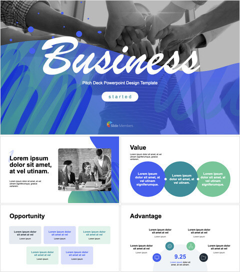 Trendy abstract Pith Deck Business keynote themes_13 slides