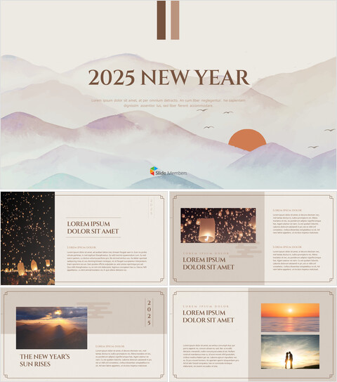 Capodanno 2025 Semplici modelli di google_35 slides