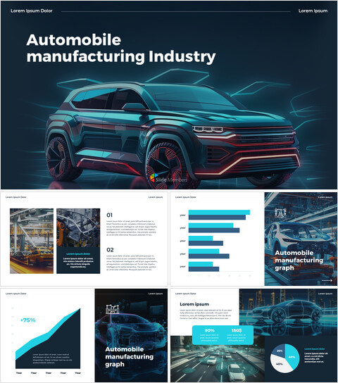 Automobile manufacturing industry Tech Pitch Deck_30 slides