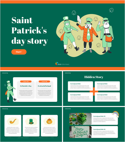 Saint Patrick\'s Day google slides design_30 slides