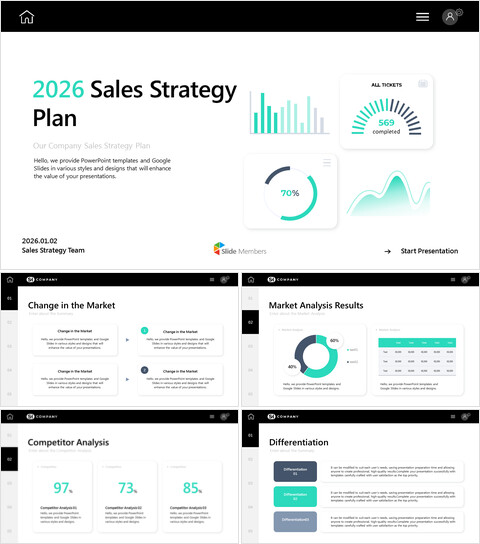 2026年销售战略计划 谷歌幻灯片演示模板_30 slides