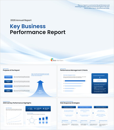 PowerPoint-Vorlage für den jährlichen Leistungsbericht 2026 Modell ppt-Präsentation_30 slides