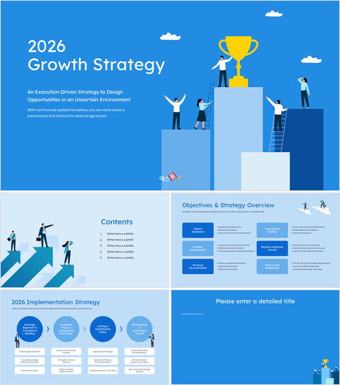 PowerPoint-Präsentationsvorlage für eine Geschäftswachstumsstrategie bis 2026 animierte Powerpoint-Folien_6 slides