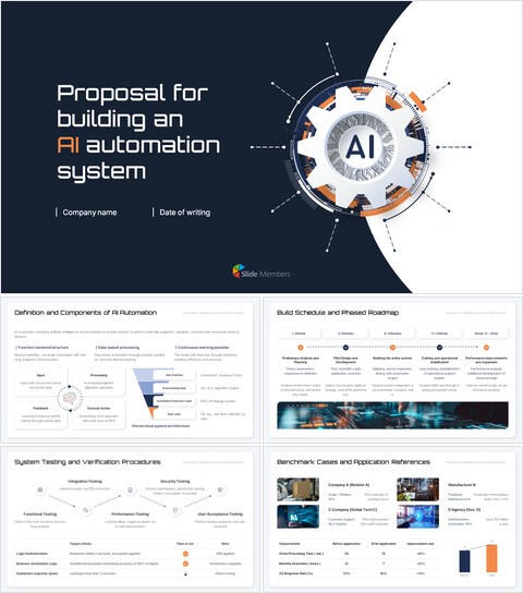 Proposition de mise en œuvre d\'un système d\'automatisation de l\'IA investment template_30 slides