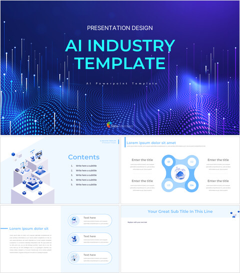 人工智能行业模板 谷歌演讲_6 slides