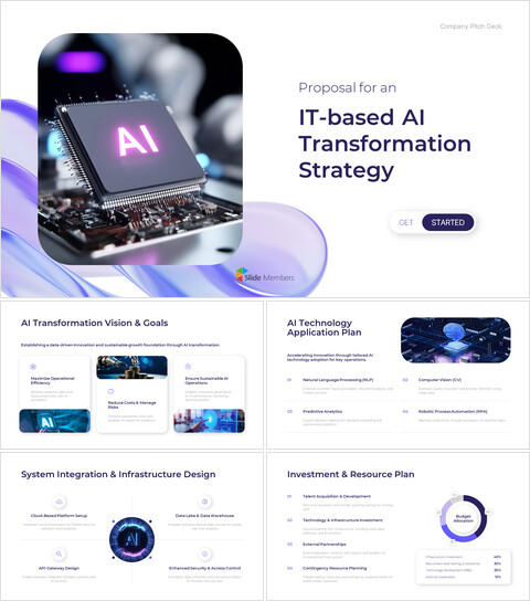 ITイノベーションによるAI変革戦略 ピッチデッキ製作_13 slides