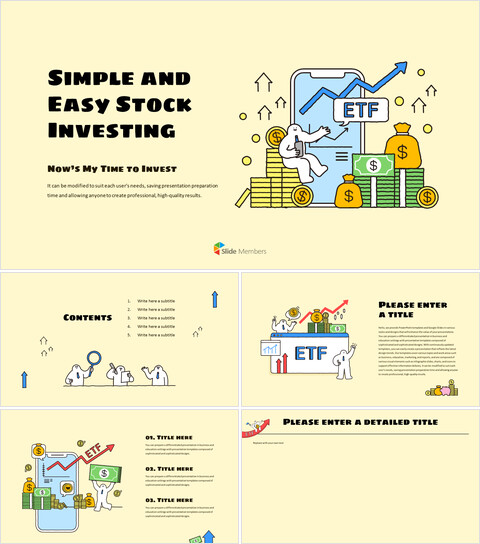 Guide d\'investissement en actions pour débutants diapositives google diapositives_6 slides