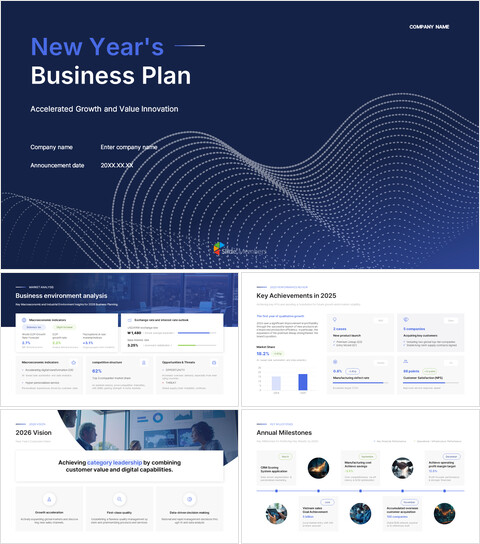 PowerPoint-Vorlage für einen Businessplan – Wachstumsbeschleunigungs- und Wertinnovationsstrategie (2026) Dokumentvorlagendesign_30 slides