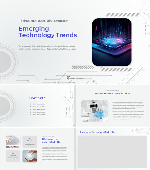 Emerging Technology Trends template for powerpoint_6 slides