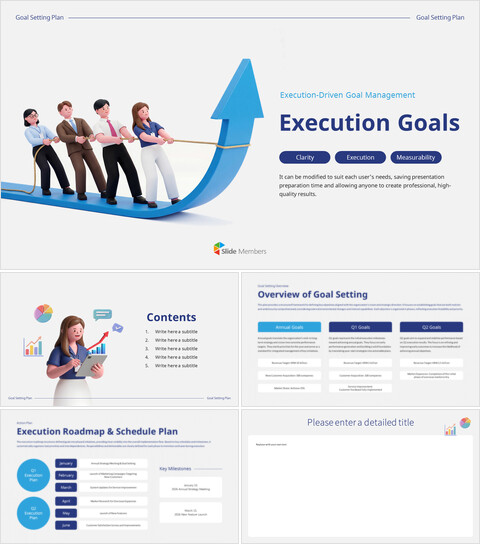 Execution Goals PowerPoint Template for Strategic Planning powerpoint ppt_6 slides
