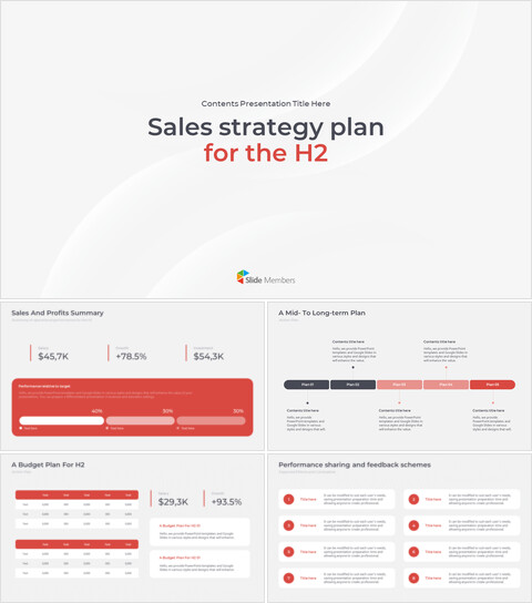 下半期の営業戦略と行動計画 Googleパワーポイントのスライド_30 slides