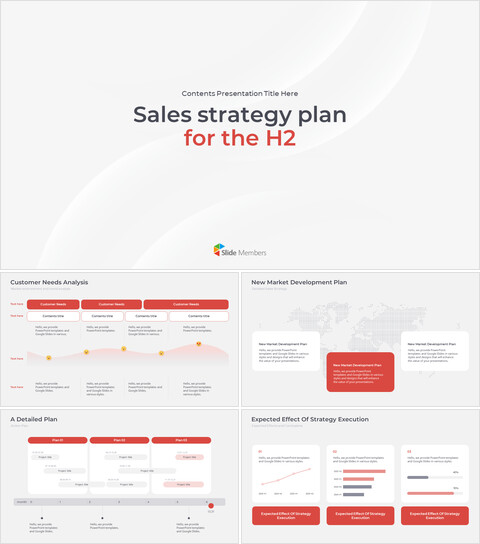 Stratégie de vente et plan d\'action H2 Mise en page PowerPoint_30 slides