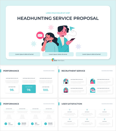 Angebot für Headhunting-Dienste Teampräsentationsvorlage_30 slides