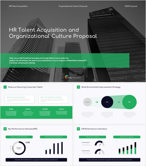 HR Talent Acquisition Strategy and Organizational Culture Proposal Best Business PowerPoint Templates_30 slides