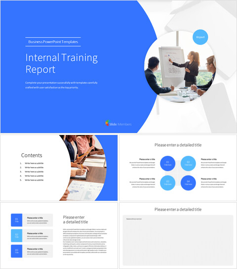 Informe de capacitación interna presentación en google ppt_6 slides