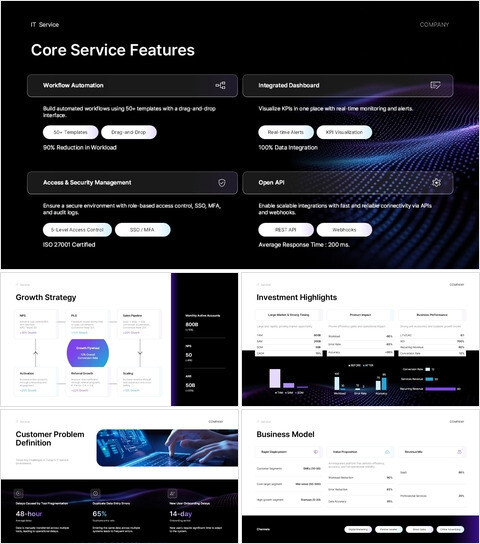 IT Service Introduction Business Keynote Presentation Keynote Presentation_13 slides