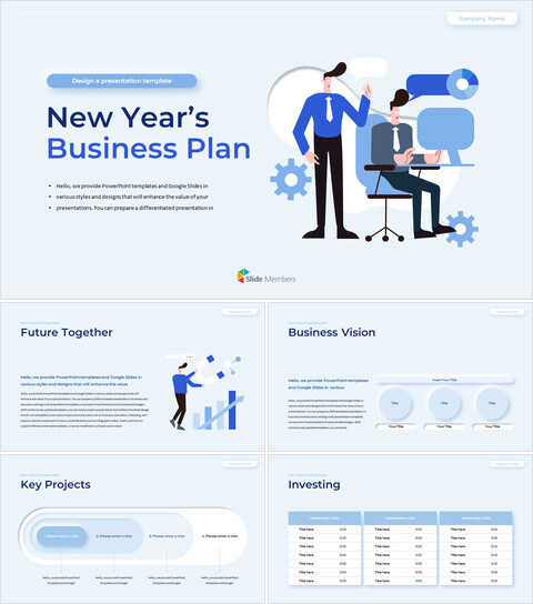 新拟态商业计划 自定义谷歌幻灯片_30 slides