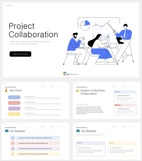 Notion 테마 프로젝트 협업 심플한 구글 템플릿_30 slides