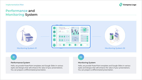 Leistungs- und Überwachungssystem: PowerPoint-Präsentationsvorlage (Einzelfolie) Vorlage_2 slides