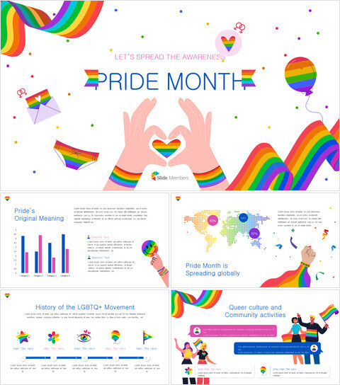 プライド月間キーノート講演テンプレート - LGBTQ多様性祝賀スライド アップルキーノートのテンプレート_30 slides