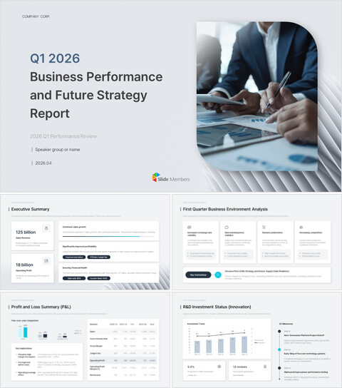 PowerPoint-Vorlage für Geschäftsentwicklung und Strategie im 1. Quartal 2026 Vorlagen Design_30 slides