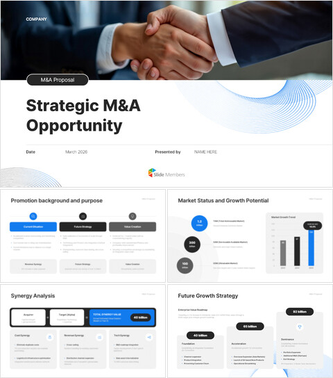 Strategische M&A-Chancen: Präsentationsfolien (Google Slides) – Akquisitionsvorschlag & Investitionsdeal Pitch Deck Hilfe_13 slides