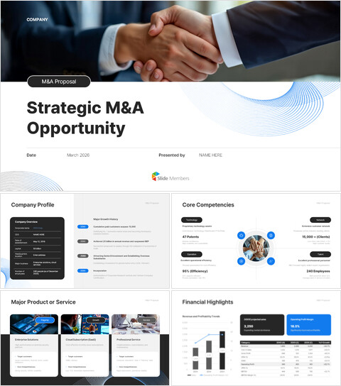 Strategic M&A Pitch Deck PowerPoint Template – Acquisition Opportunity Proposal computer ppt background_13 slides