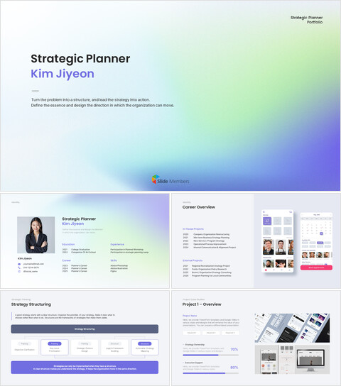 PowerPoint-Vorlage für ein Portfolio strategischer Planer im Unternehmen PowerPoint-Vorschlag_30 slides