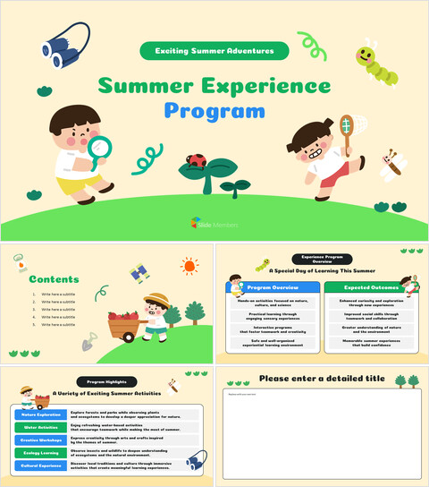 Summer Experience Program PowerPoint Slides Product Deck_6 slides