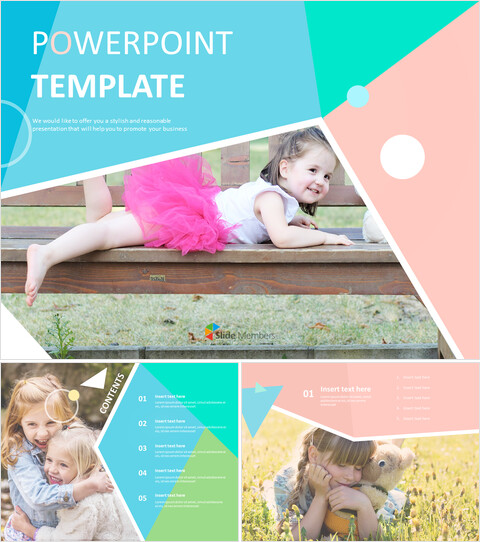 Un enfant mignon - Modèles de présentation gratuits_6 slides