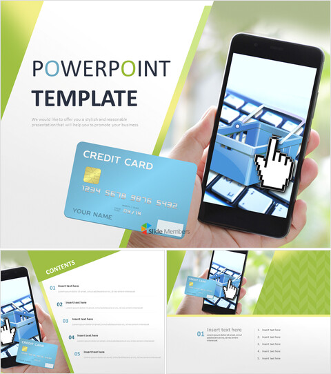 A Mobile Credit Card - Free PPT Template_6 slides