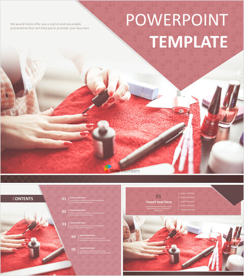 A nail art shop - Free Powerpoint Sample_6 slides