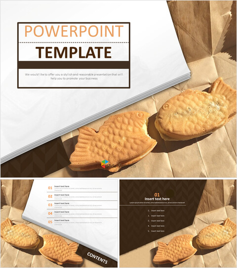 A Warm Fish-shaped Bun - Free PPT Template_6 slides