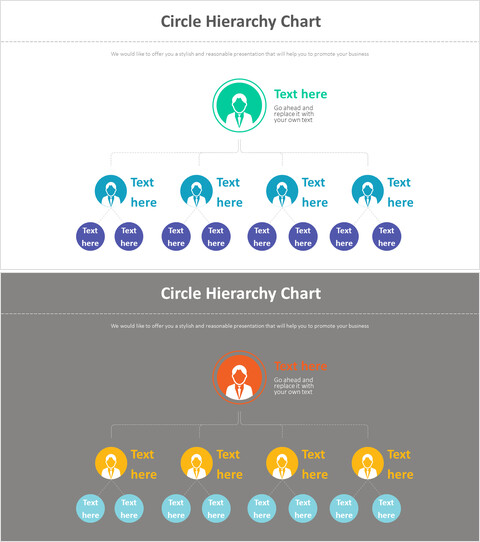 Circle Hierarchy Chart Diagram_2 slides