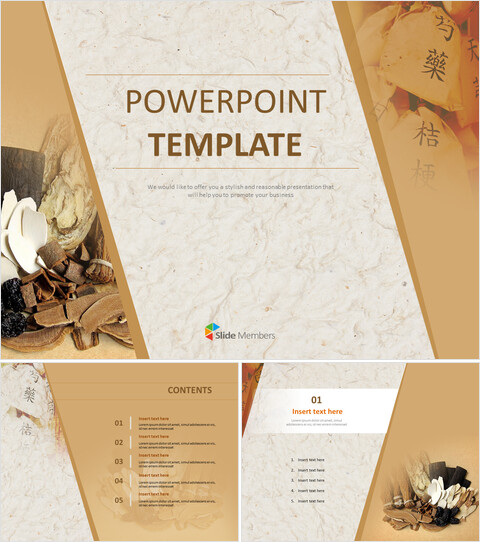 Free Powerpoint Template - Herbal Medicine_6 slides