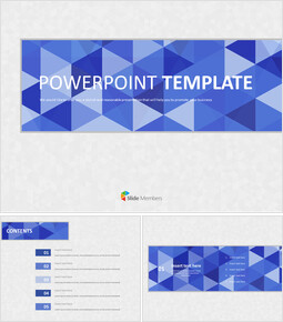 Gray Blue Hexagon - Free PPT Template