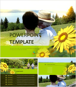 Une vie paisible - Modèles de présentation gratuits_6 slides